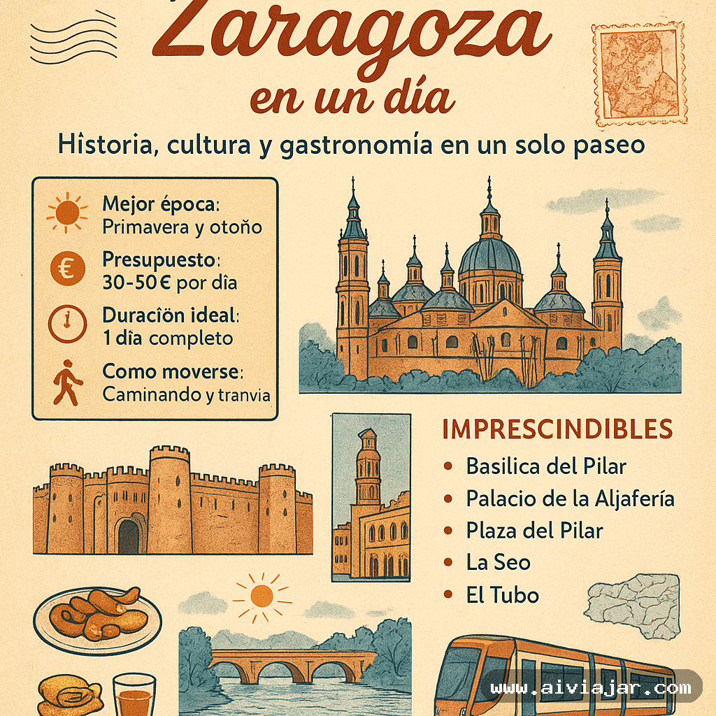 La basílica del Pilar de Zaragoza reflejada en el río Ebro