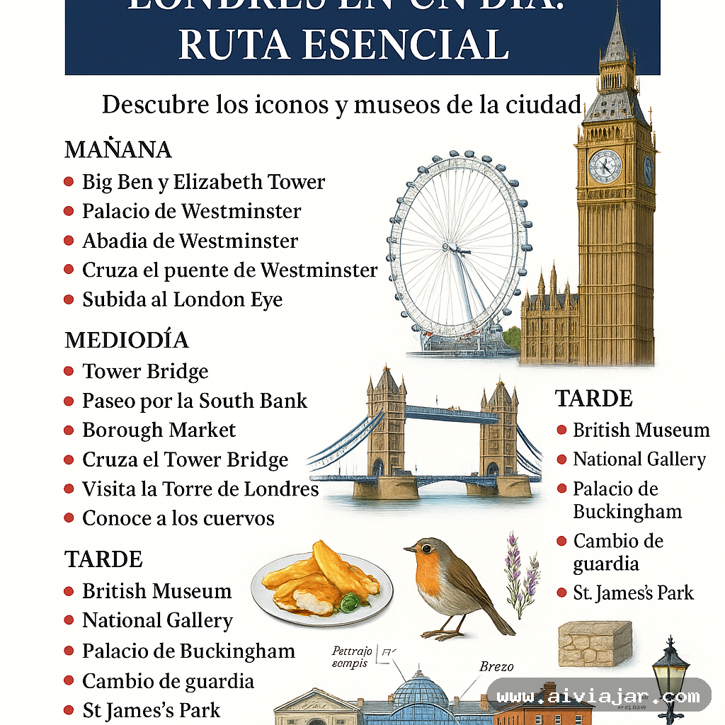 El Big Ben y el puente de Westminster sobre el Támesis en Londres