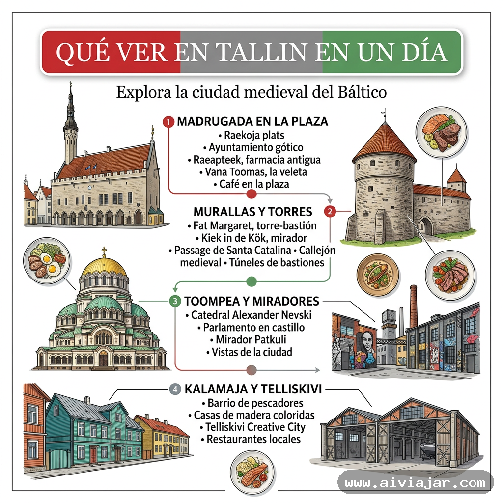Tejados rojos y torres medievales de la ciudad vieja de Tallin